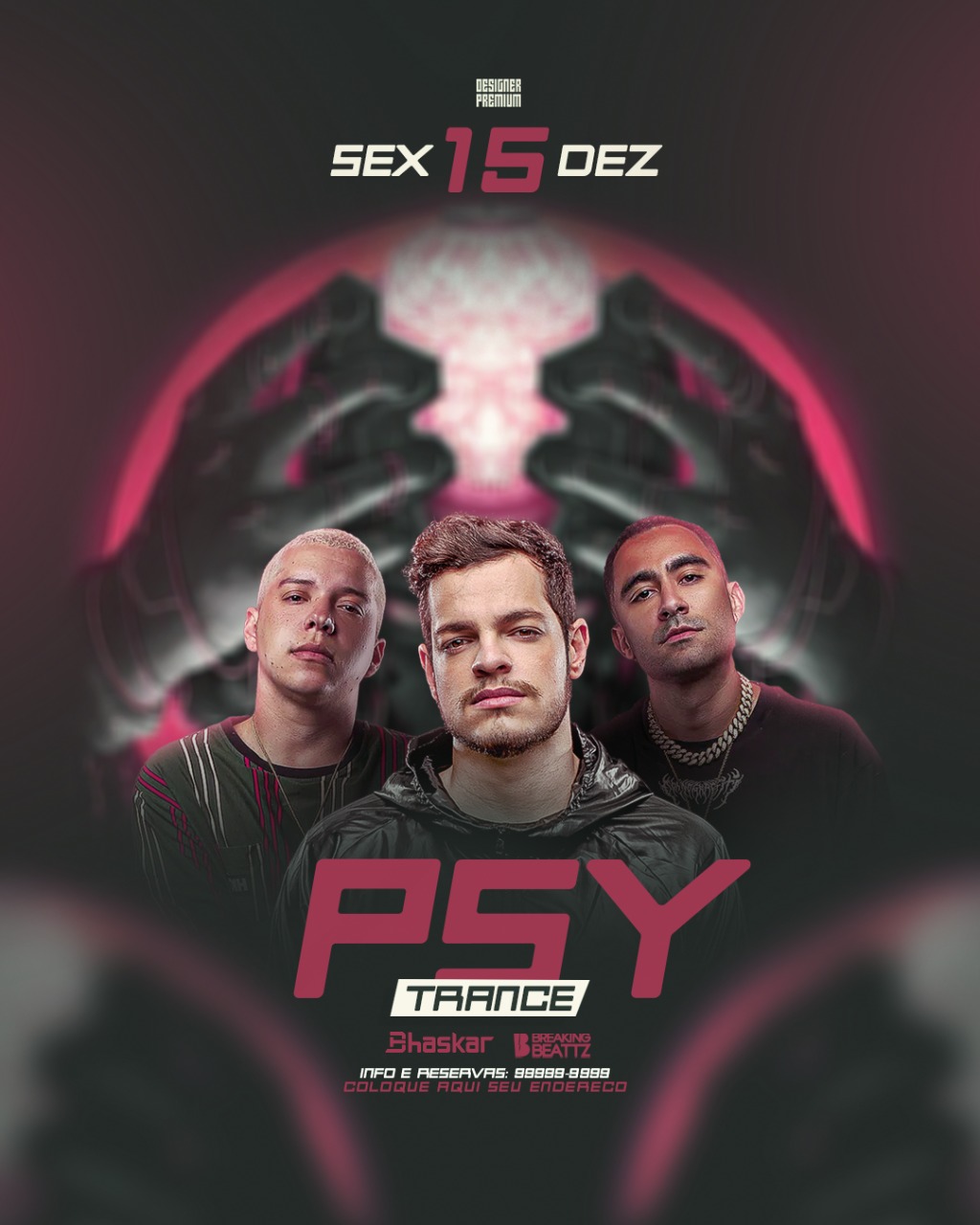 PSD ELETRONICO - PSY TRANCE - Plataforma Designer Premium
