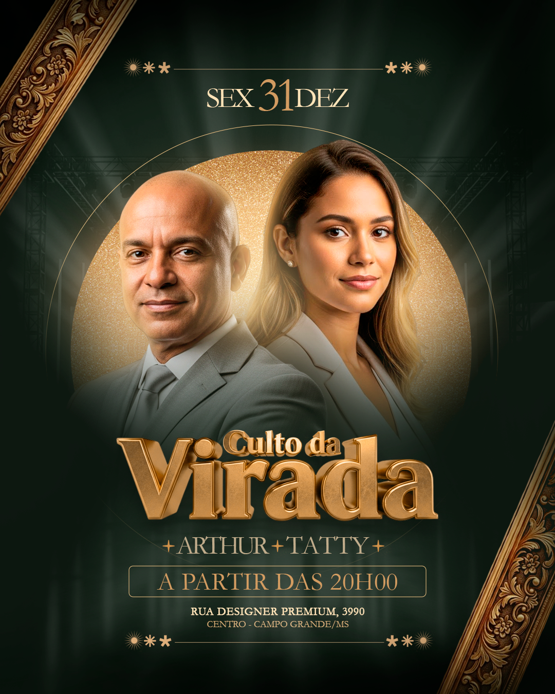 PSD FLYER FREE - TEMPLATE - CANVA - FREEPIK - DESIGNI - DESIGNER - CULTO - CULTO DA VIRADA - GOSPEL - PASTOR - - EVENTOS