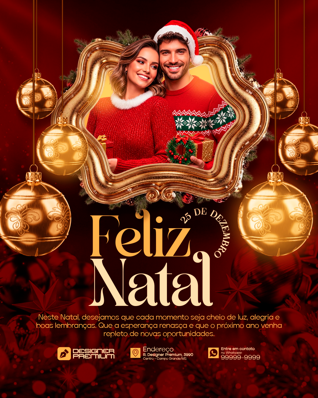PSD FLYER FREE - TEMPLATE - CANVA - FREEPIK - DESIGNI - DESIGNER - FELIZ NATAL - FIM DE ANO - PAPAI NOEL - BOAS FESTAS - SOCIAL MEDIA 4