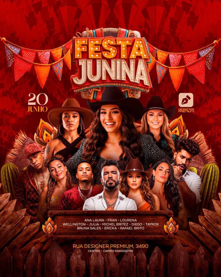 Aula completa - flyer são joão - festa junina 2