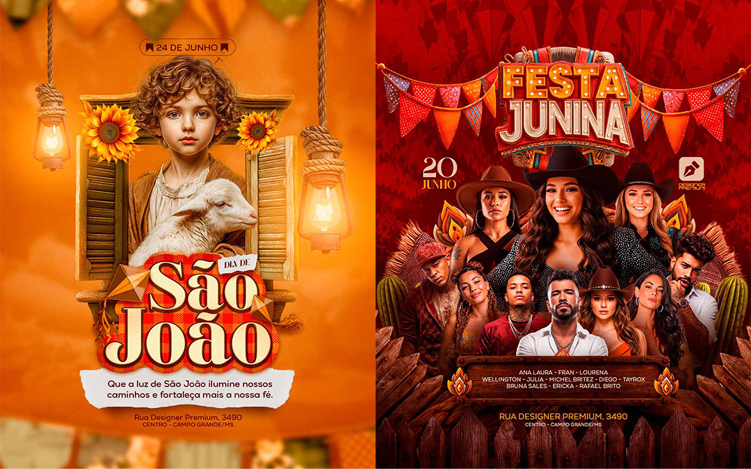 Aula completa - flyer são joão - festa junina