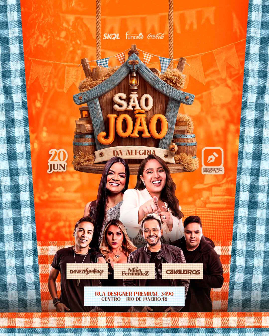 PSD FLYER FREE - FORRÓ - TEMPLATE - CANVA - CAVALGADA - SERTANEJO - FESTA JUNINAA