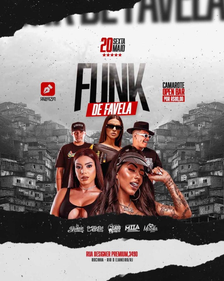 PSD FLYER FREE - PSD EDITÁVEL - TEMPLATE - CANVA - FUNK - BAILE FUNK