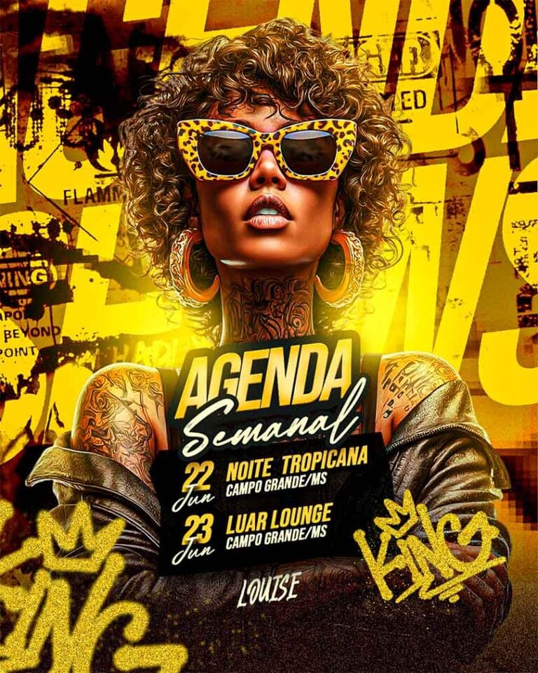 PSD FLYER FREE - PSD EDITÁVEL - TEMPLATE - CANVA - FUNK - TRAP - RAP - AGENDA SEMANAL