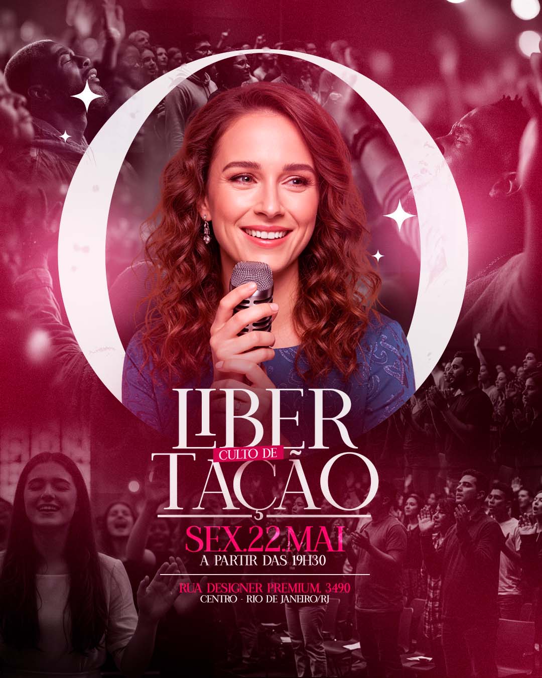 PSD FLYER FREE - PSD EDITÁVEL - TEMPLATE - CANVA - GOSPEL - LIBERTAÇÃO