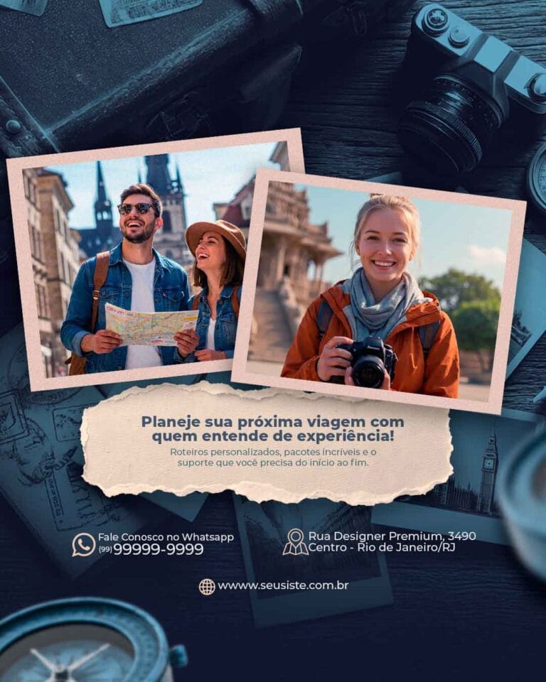 PSD FLYER FREE - PSD EDITÁVEL - TEMPLATE - CANVA - TURISMO - AGÊNCIA - VIAGEM 3