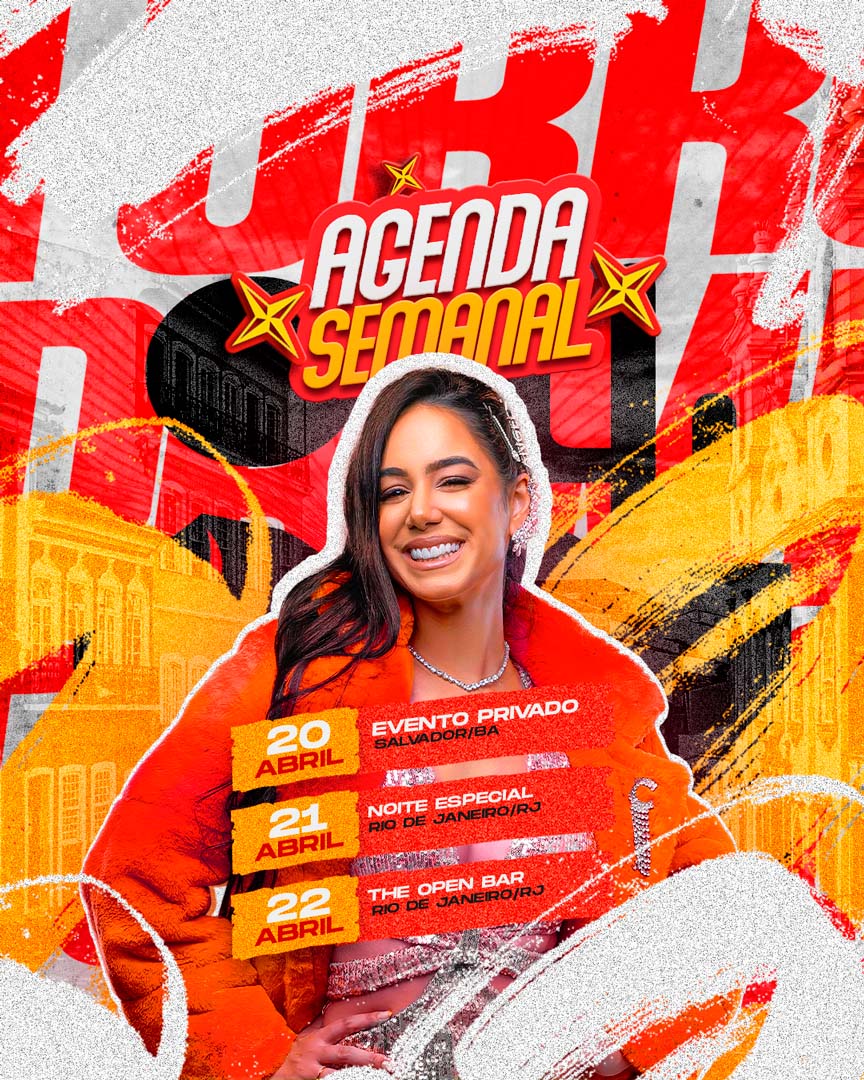 PSD FLYER FREE - TEMPLATE - CANVA - AGENDA SEMANAL - FORRÓ 1