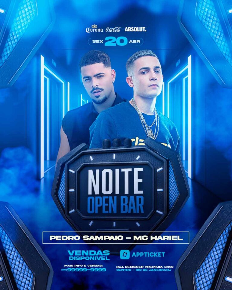 PSD FLYER FREE - TEMPLATE - CANVA - ELETRONICO - LOUNGE - FUNK - 13