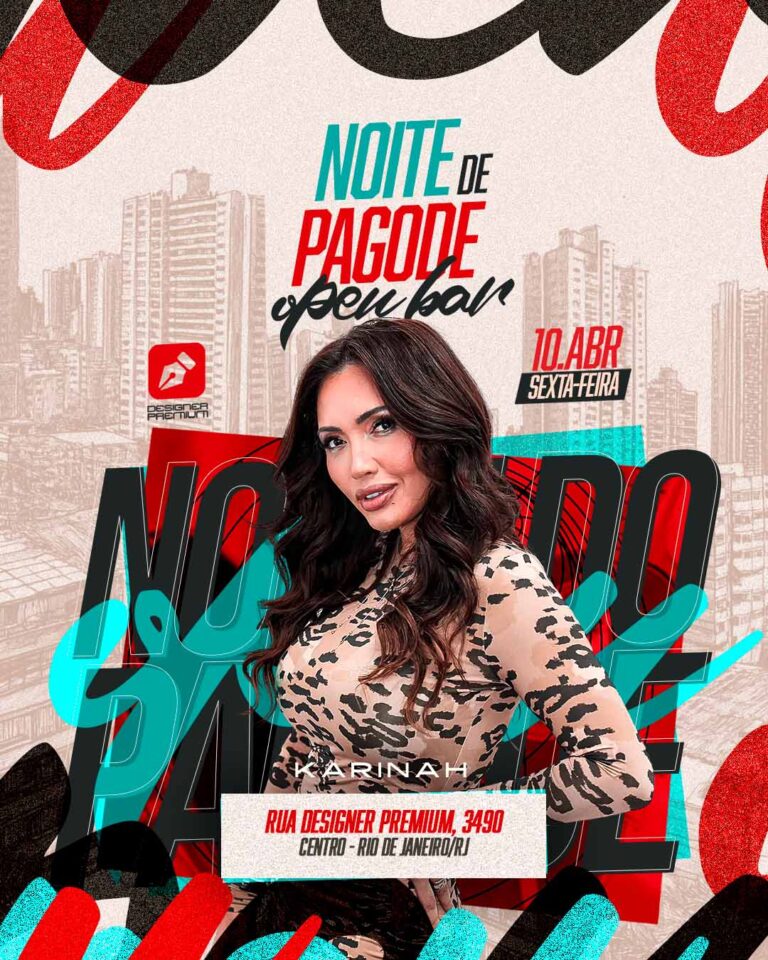 PSD FLYER FREE - TEMPLATE - CANVA - FORRÓ - NOITE OPEN BAR - LOUNGE