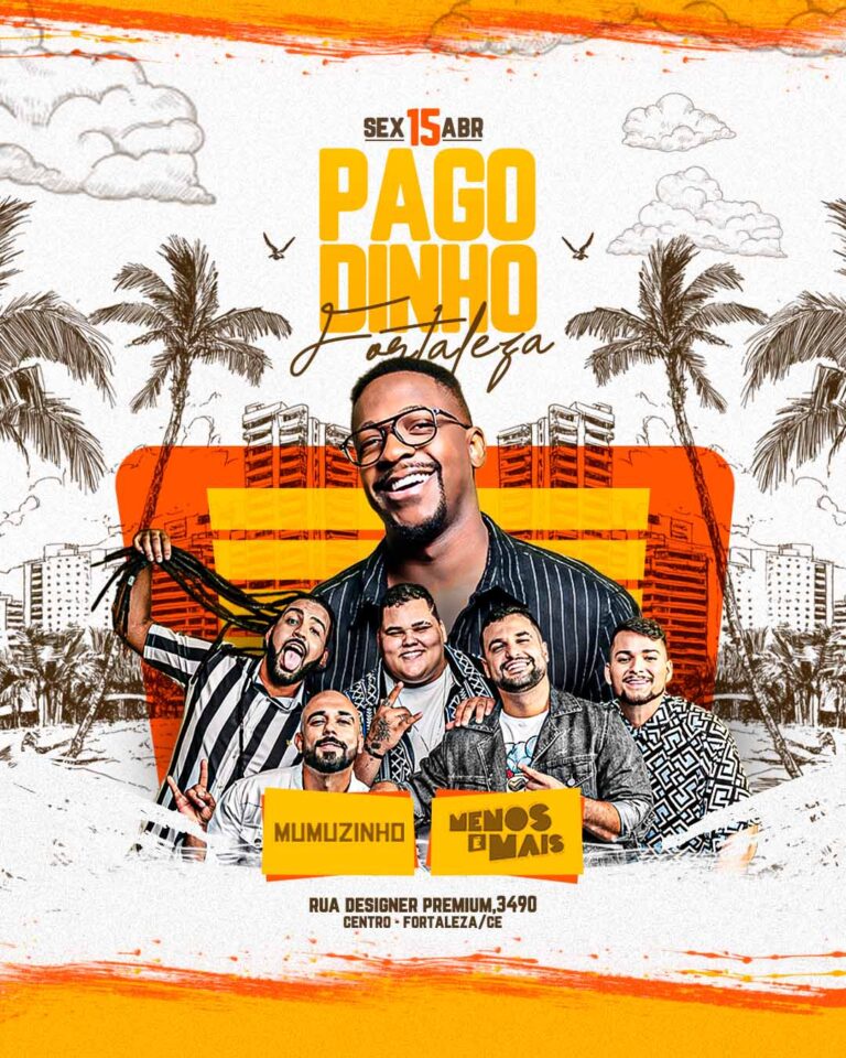 PSD FLYER FREE - TEMPLATE - CANVA - FORRÓ - NOITE OPEN BAR - LOUNGE - PAGODE 2