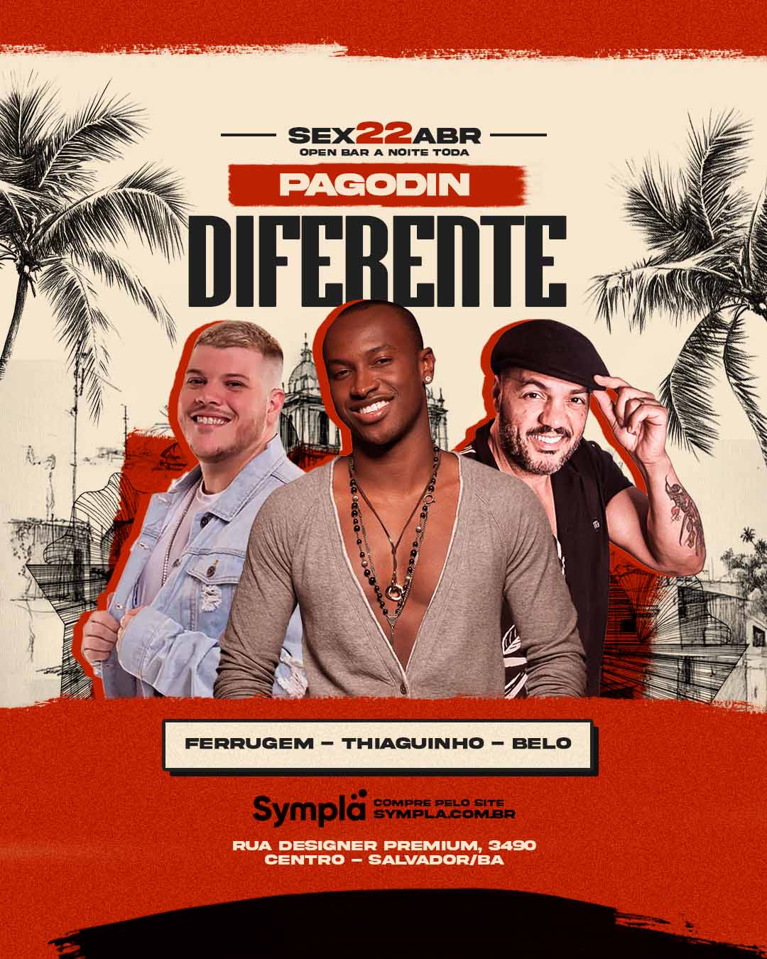 PSD FLYER FREE - TEMPLATE - CANVA - FORRÓ - NOITE OPEN BAR - LOUNGE - PAGODE 3