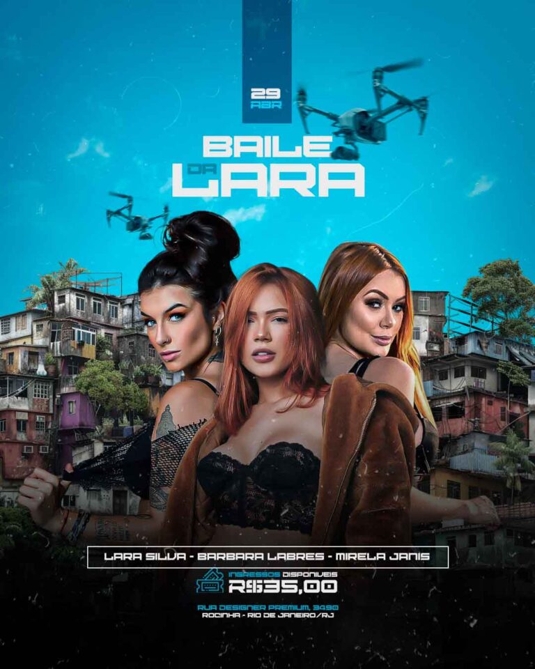 PSD FLYER FREE - TEMPLATE - CANVA - FREEPIK - DESIGNI - DESIGNER - BAILE DA LARA - FUNK - FAVELA - TRAP - MC - DJ - ELETRONICO - SUNSET - EVENTOS