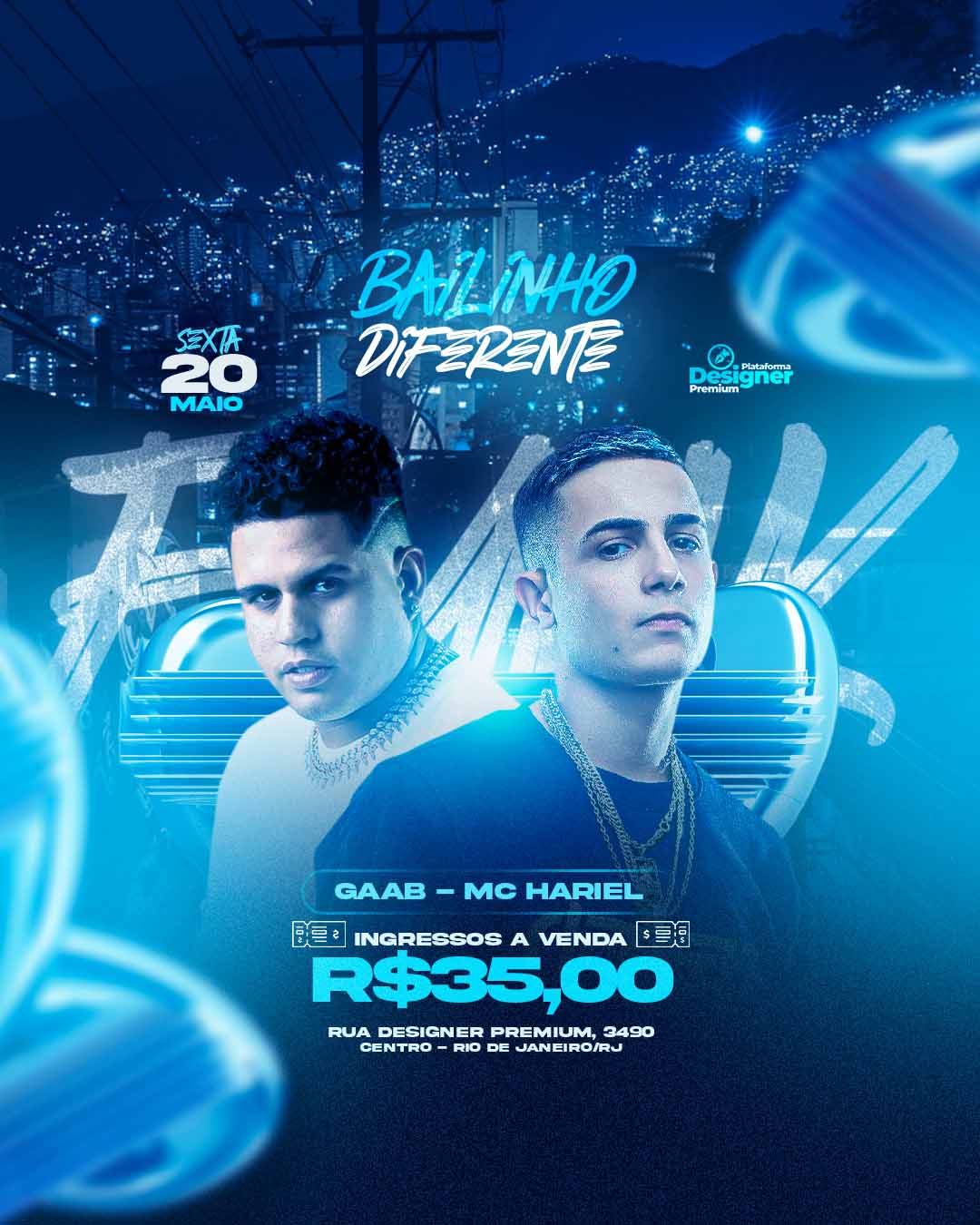 PSD FLYER FREE - TEMPLATE - CANVA - FREEPIK - DESIGNI - DESIGNER - BAILINHO DIFERENTE - BAILE FUNK - BALADA - MC - DJ - ELETRONICO - EVENTOS