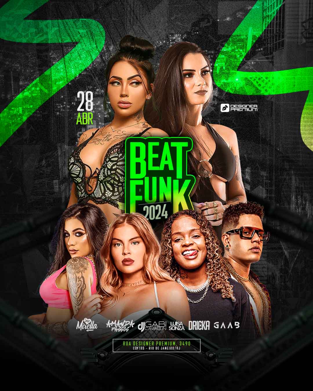 PSD FLYER FREE - TEMPLATE - CANVA - FREEPIK - DESIGNI - DESIGNER - BEAT FUNK - ELETRONICO - LOUNGER - PUB - FUNK - MC - DJ - BALADA - EVENTOS