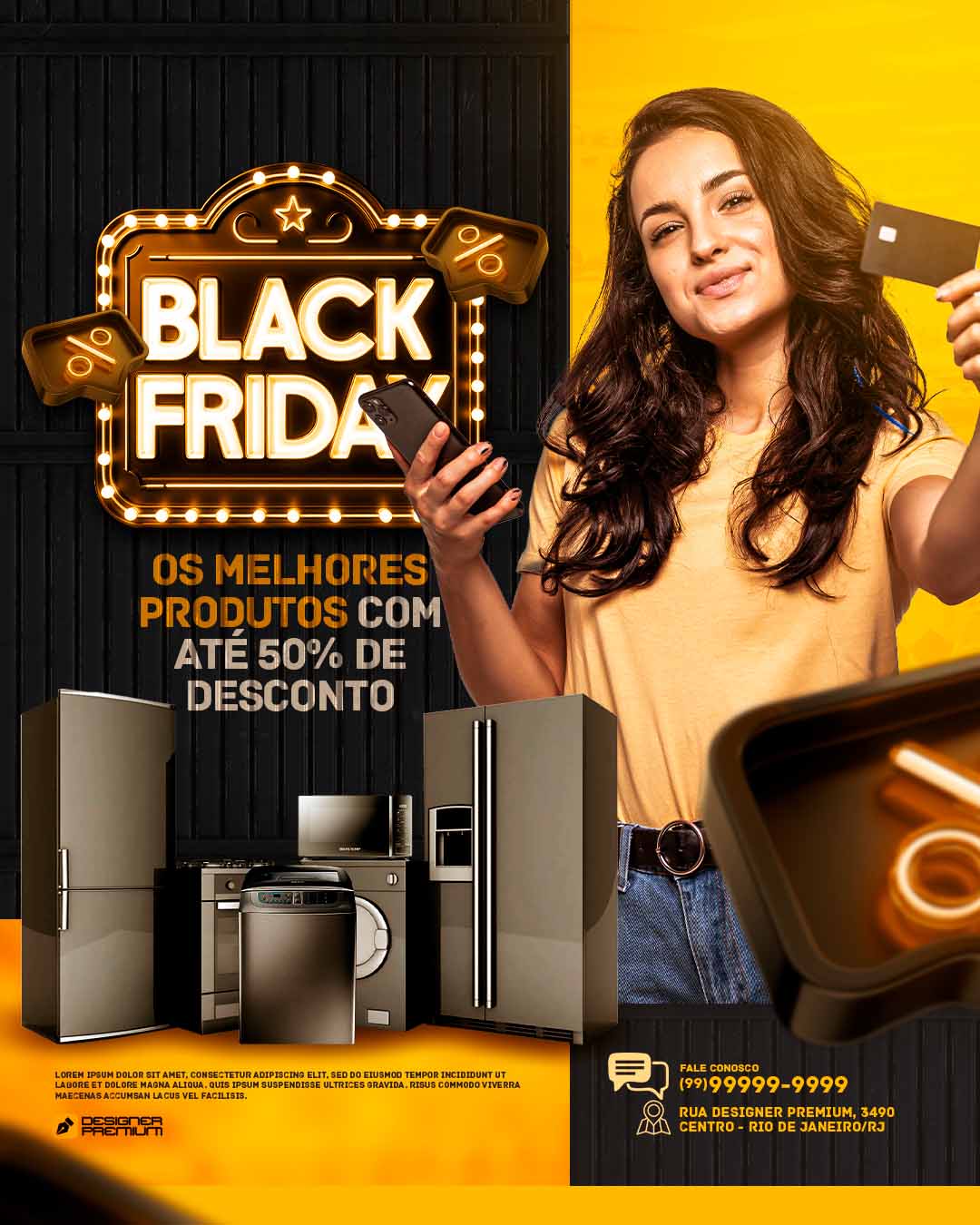 PSD FLYER FREE - TEMPLATE - CANVA - FREEPIK - DESIGNI - DESIGNER - BLACK FRIDAY - OFERTA - PROMOÇÃO - LOJA - DESCONTO - SOCIAL MEDIA