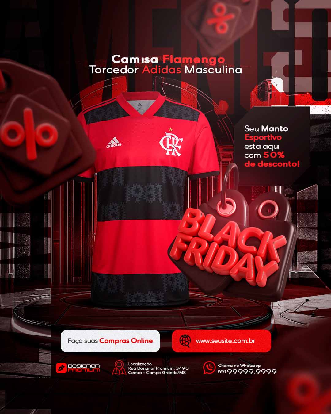 PSD FLYER FREE - TEMPLATE - CANVA - FREEPIK - DESIGNI - DESIGNER - CAMISETA DE TIME - LOJA - FLAMENGO - SOCIAL MEDIA