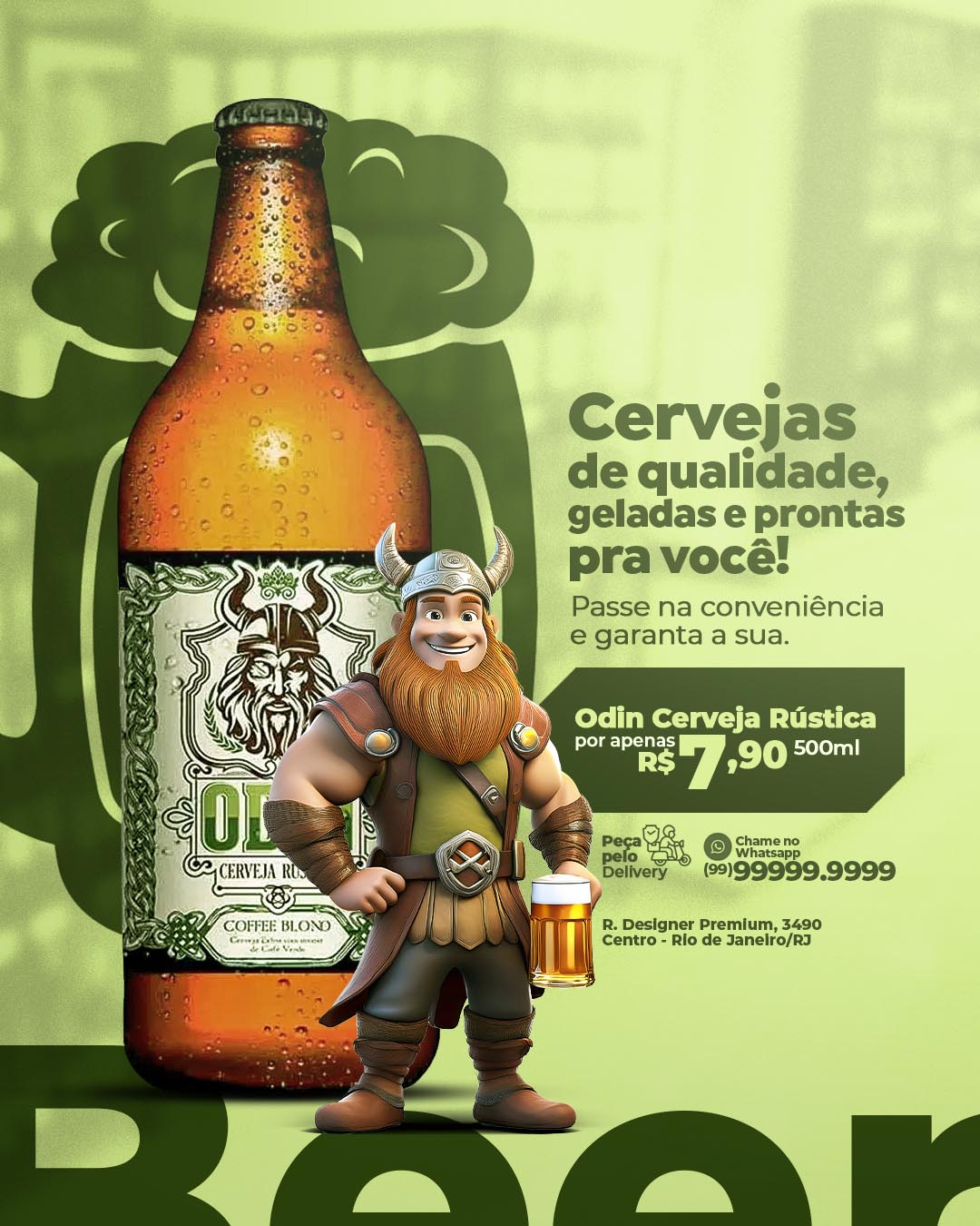 PSD FLYER FREE - TEMPLATE - CANVA - FREEPIK - DESIGNI - DESIGNER - CERVEJA - IFOOD - DELIVERY - SUPERMERCADO - SOCIAL MEDIA