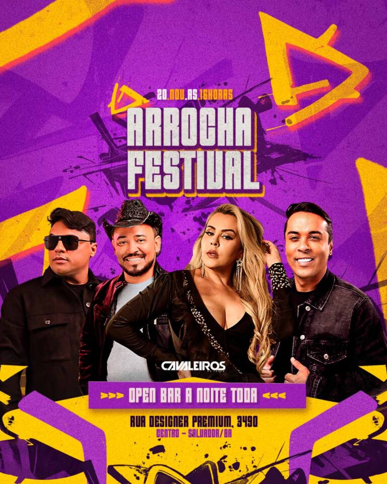 PSD FLYER FREE - TEMPLATE - CANVA - FREEPIK - DESIGNI - DESIGNER - DESIGN - ARROCHA FESTIVAL - SERTANEJO - PISEIRO - FORRÓ - LOUNGER - PUB - BARZINHO - EVENTOS