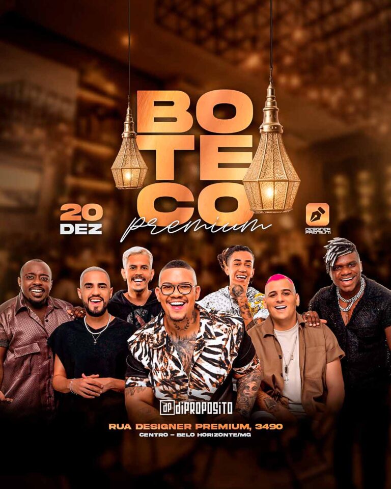 PSD FLYER FREE - TEMPLATE - CANVA - FREEPIK - DESIGNI - DESIGNER - DESIGN - BOTECO PREMIUM - SERTANEJO - PISEIRO - FORRÓ - LOUNGER - PUB - BARZINHO - EVENTOS