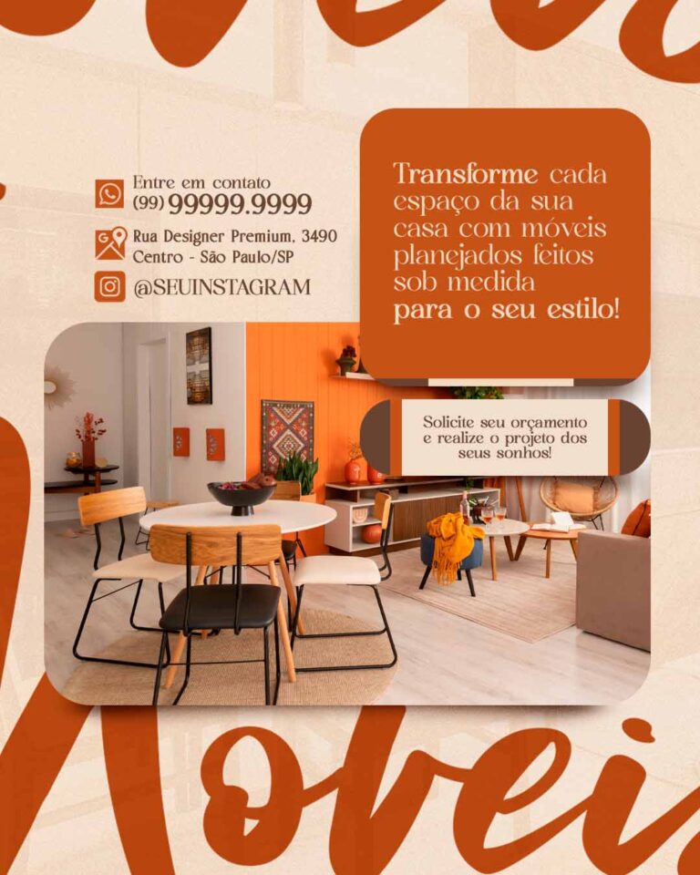 PSD FLYER FREE - TEMPLATE - CANVA - FREEPIK - DESIGNI - DESIGNER - DESIGN - VALORES - PORTIFOLIO - PORTFOLIO - MOVEIS - LOJA - SOCIAL MEDIA