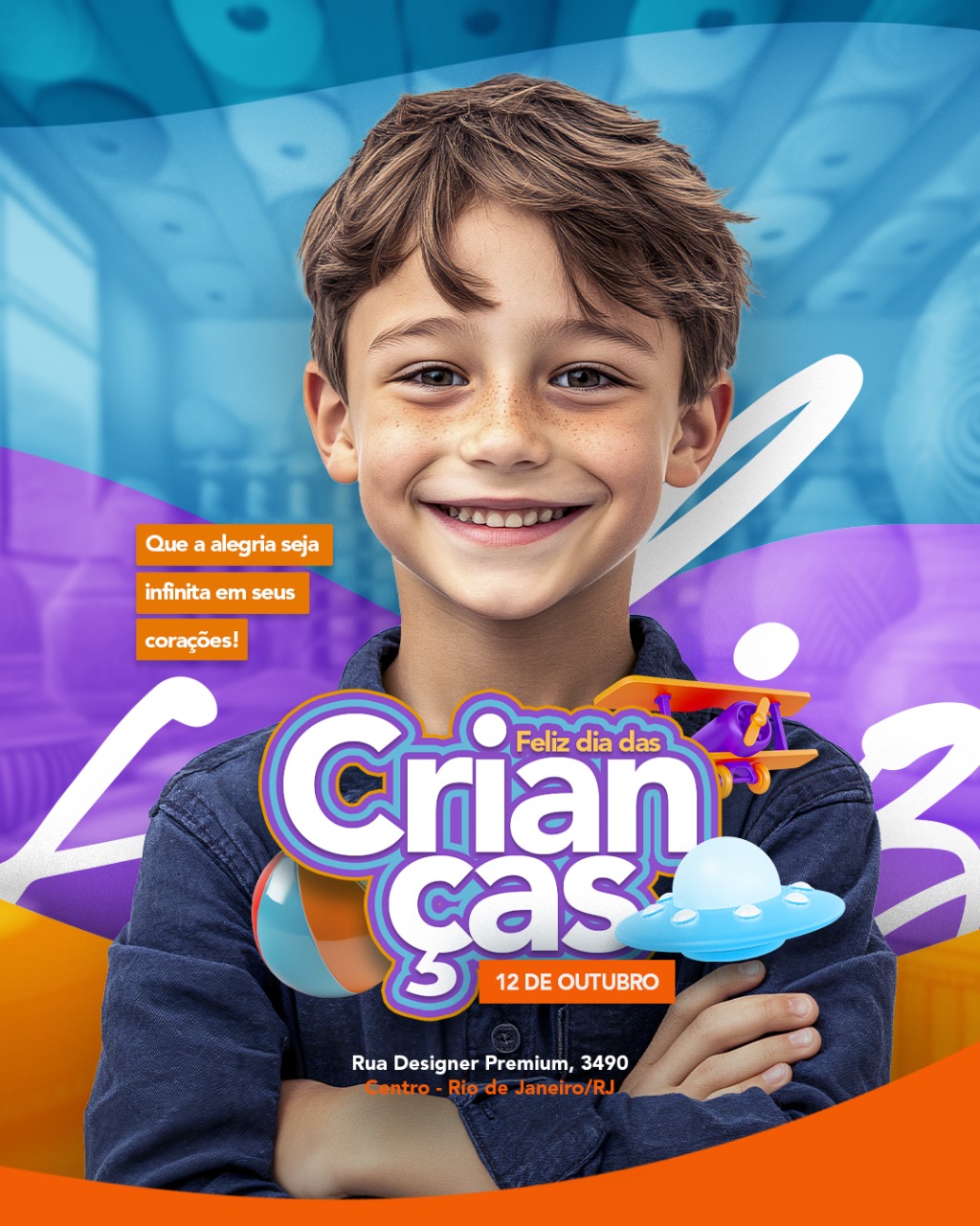 PSD FLYER FREE - TEMPLATE - CANVA - FREEPIK - DESIGNI - DESIGNER - DIA DAS CRIANÇAS - LOJA INFANTIL - 12 DE OUTUBRO - ESCOLA - SOCIAL MEDIA 3