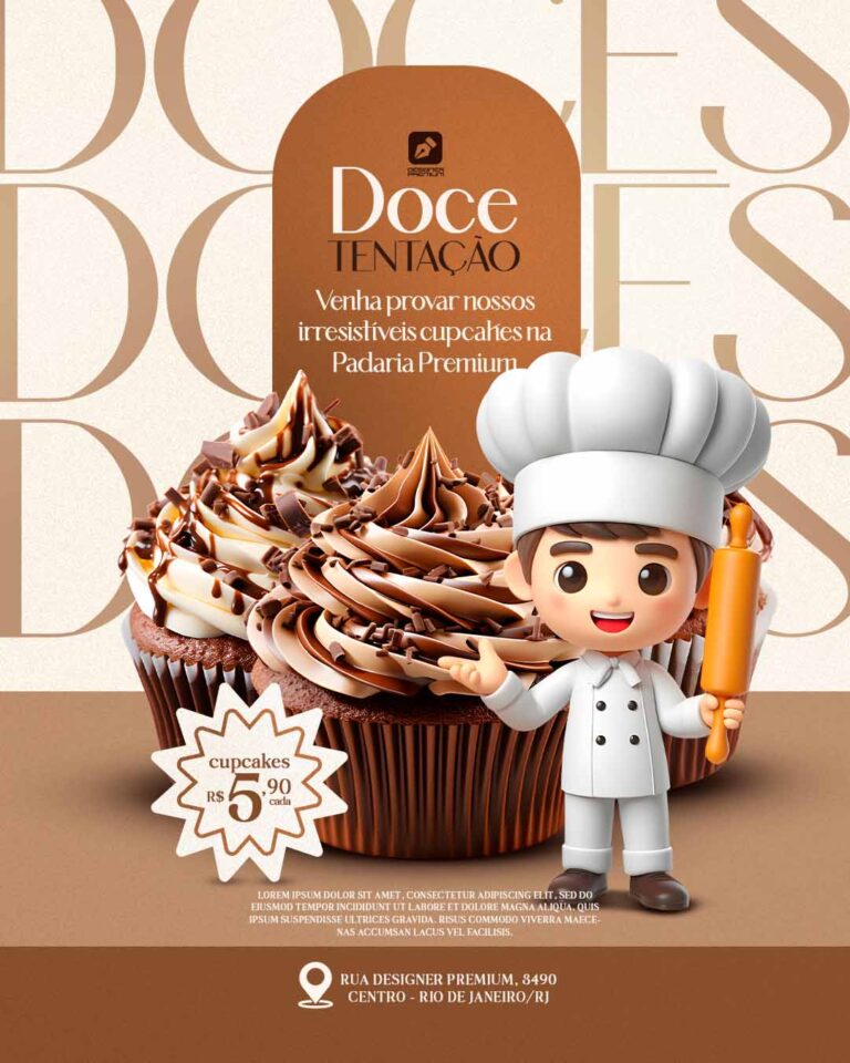 PSD FLYER FREE - TEMPLATE - CANVA - FREEPIK - DESIGNI - DESIGNER - DOCES -PADARIA - SUPERMERCADO - CONFEITARIA - IFOOD - DELIVERY - CONVENIENCIA - SOCIAL MEDIA