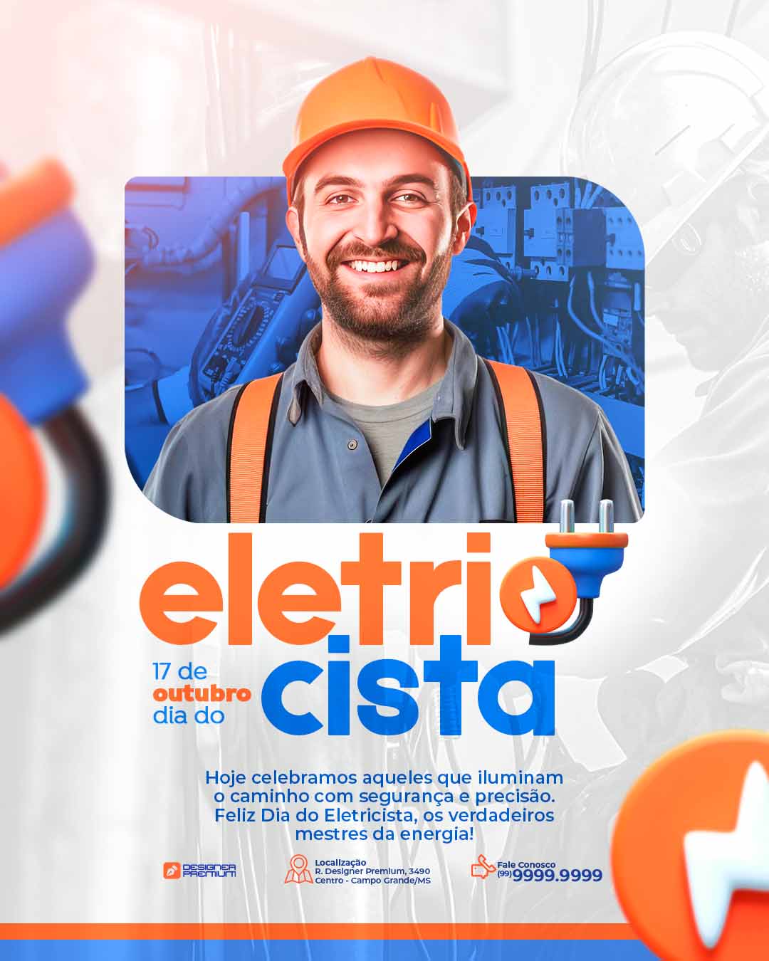 PSD FLYER FREE - TEMPLATE - CANVA - FREEPIK - DESIGNI - DESIGNER - ELETRICISTA - MARIDO DE ALUGUEL - PRESTAÇÃO DE SERVIÇO - SOCIAL MEDIA