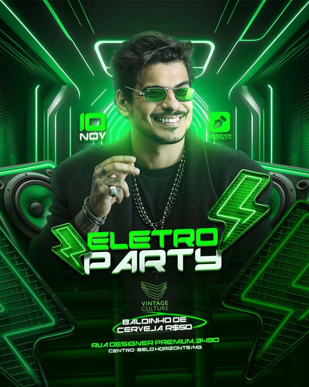PSD FLYER FREE - TEMPLATE - CANVA - FREEPIK - DESIGNI - DESIGNER - ELETRO PARTY - ELETRONICO - BAILE - BALADA - FUNK - MC - DJ - EVENTO
