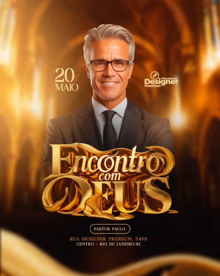 PSD FLYER FREE - TEMPLATE - CANVA - FREEPIK - DESIGNI - DESIGNER - ENCONTRO COM DEUS - CULTO JOVENS - PASTOR - GOSPEL - IGREJA - EVENTOS