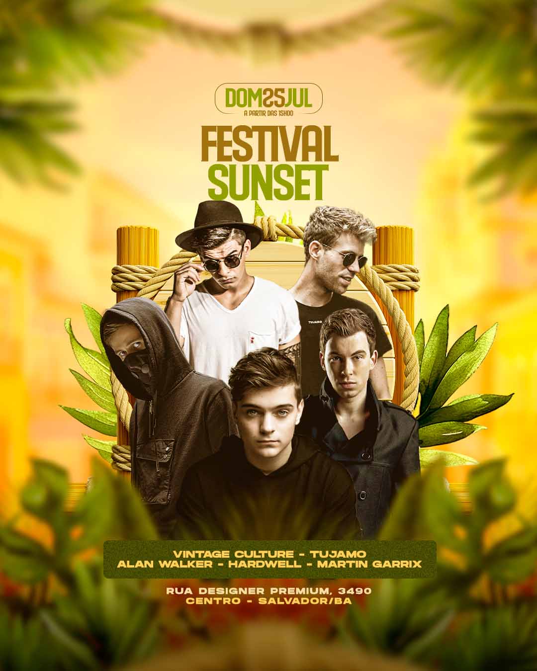 PSD FLYER FREE - TEMPLATE - CANVA - FREEPIK - DESIGNI - DESIGNER - FESTIVAL SUNSET -SUMMER BEACH - PAGODE - SAMBA- REGGAE - SUNSET - SUMMER - PRAIA - EVENTO