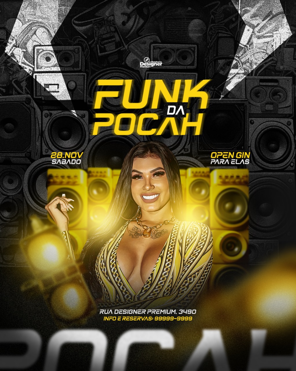 PSD FLYER FREE - TEMPLATE - CANVA - FREEPIK - DESIGNI - DESIGNER - FUNK POCAH - OPEN BAR - FUNK - BALADA - MC - DJ - LOUNGER - PUB - ELETRONICO - EVENTO