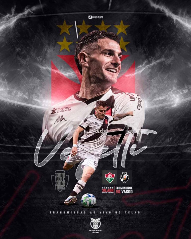 PSD FLYER FREE - TEMPLATE - CANVA - FREEPIK - DESIGNI - DESIGNER - FUTEBOL - VASCO - VEGETTI - JOGO - SOCIAL MEDIA 1