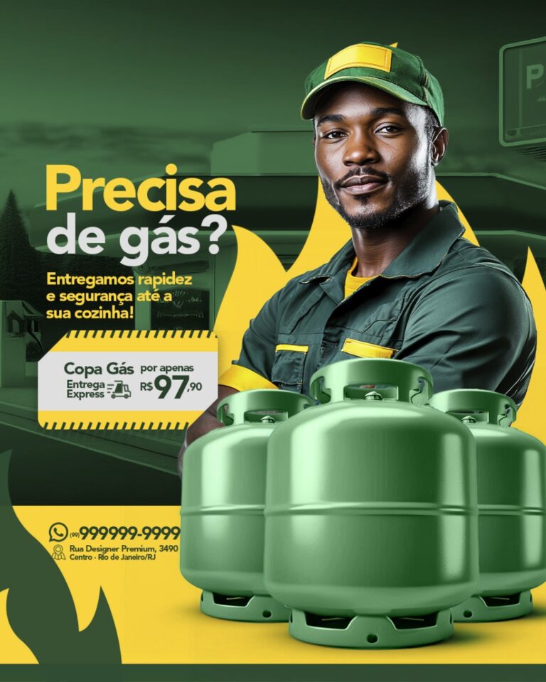 PSD FLYER FREE - TEMPLATE - CANVA - FREEPIK - DESIGNI - DESIGNER - GÁS - MEGA OFERTA - MERCADO - POSTO DE GASOLINA - OFERTA - PROMOÇÃO - SOCIAL MEDIA