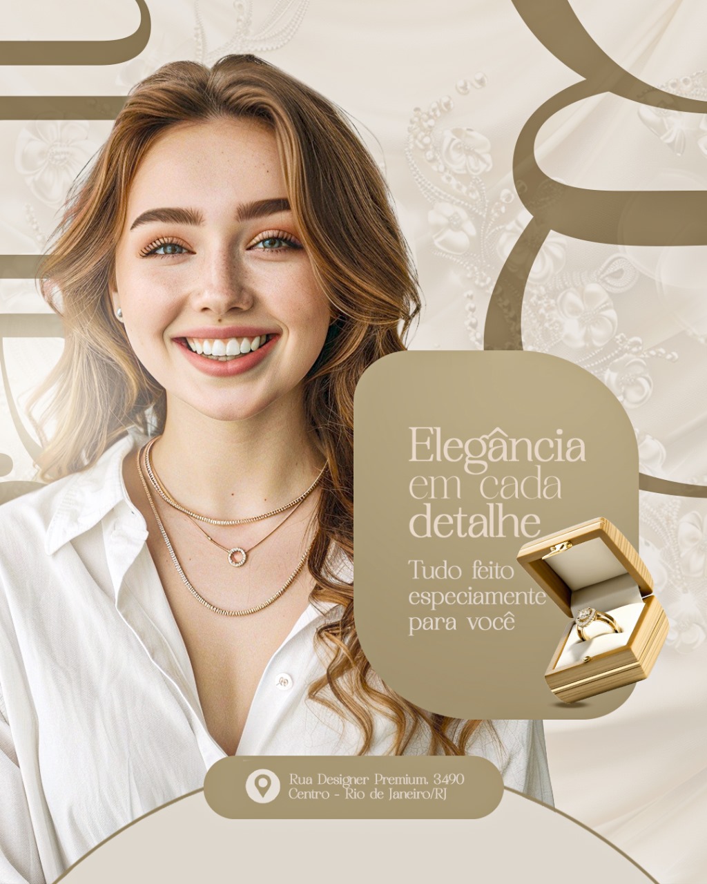 PSD FLYER FREE - TEMPLATE - CANVA - FREEPIK - DESIGNI - DESIGNER - JOIA - OURO - ALIANÇA - - ELEGANCIA - SOCIAL MEDIA