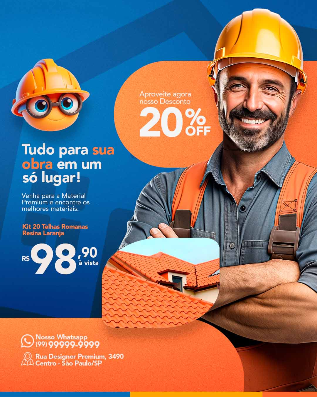 PSD FLYER FREE - TEMPLATE - CANVA - FREEPIK - DESIGNI - DESIGNER - MATERIAL DE CONSTRUÇÃO - MARIDO DE ALUGUEL - PRESTAÇÃO DE SERVIÇOS - ELETRICISTA - SOCIAL MEDIA