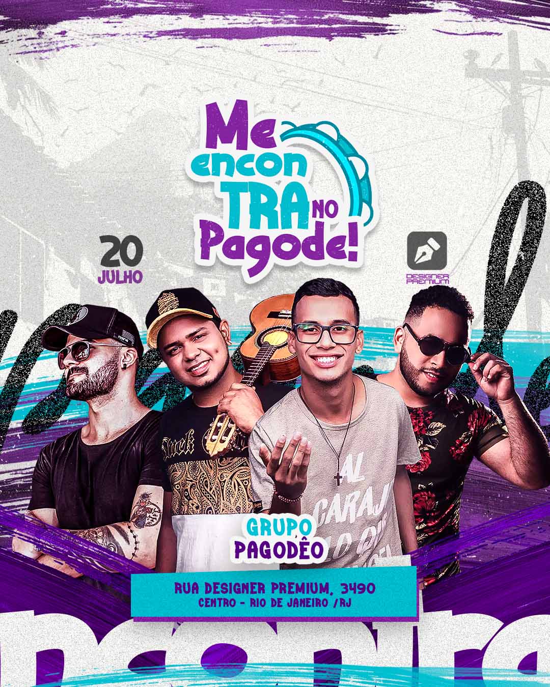 PSD FLYER FREE - TEMPLATE - CANVA - FREEPIK - DESIGNI - DESIGNER - ME ENCONTRA NO PAGODE - SUMMER BEACH - PAGODE - SAMBA- REGGAE - SUNSET - SUMMER - PRAIA - EVENTO