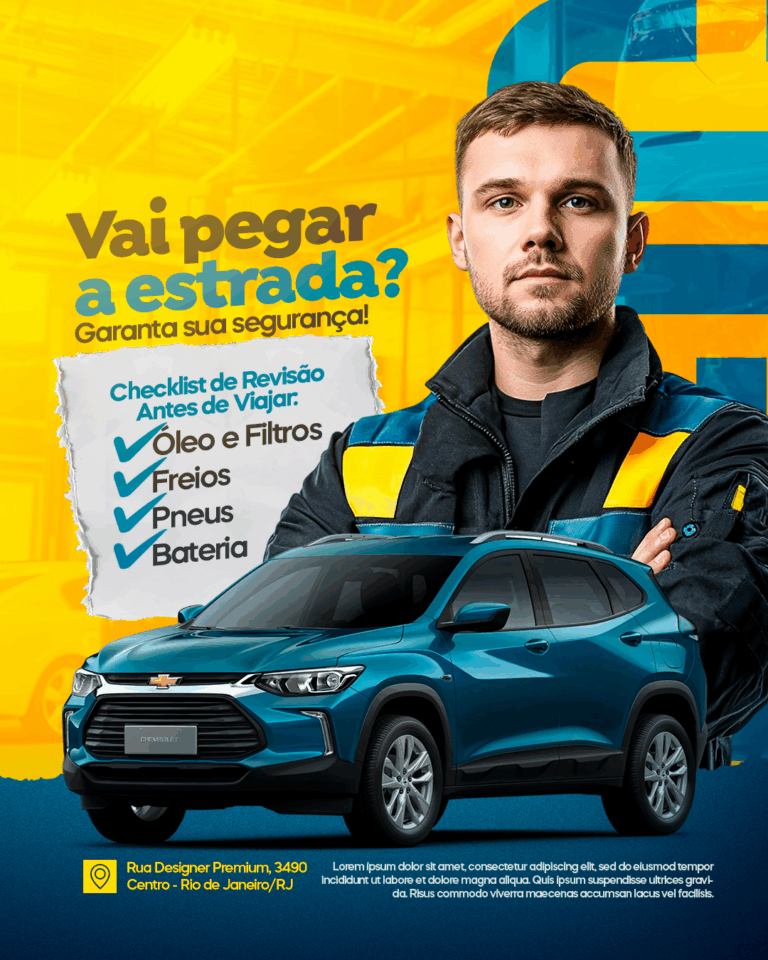 PSD FLYER FREE - TEMPLATE - CANVA - FREEPIK - DESIGNI - DESIGNER - MECANICO - OFICINA - RASTREADOR - CONCESSIONARIA - LAVA JATO - CARRO - SOCIAL MEDIA