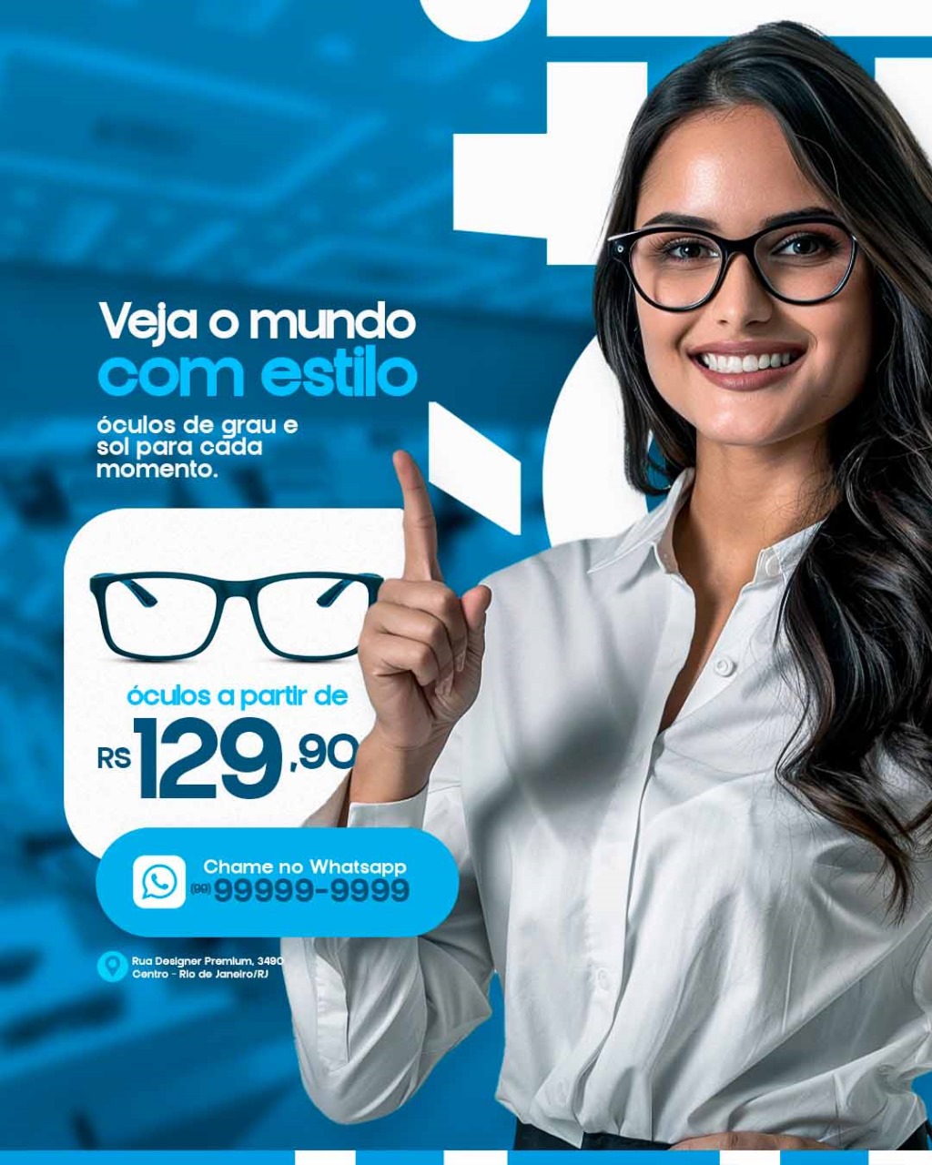 PSD FLYER FREE - TEMPLATE - CANVA - FREEPIK - DESIGNI - DESIGNER - OTICA - OPTICA - OCULISTA - OCULOS - VISÃO - SOCIAL MEDIA