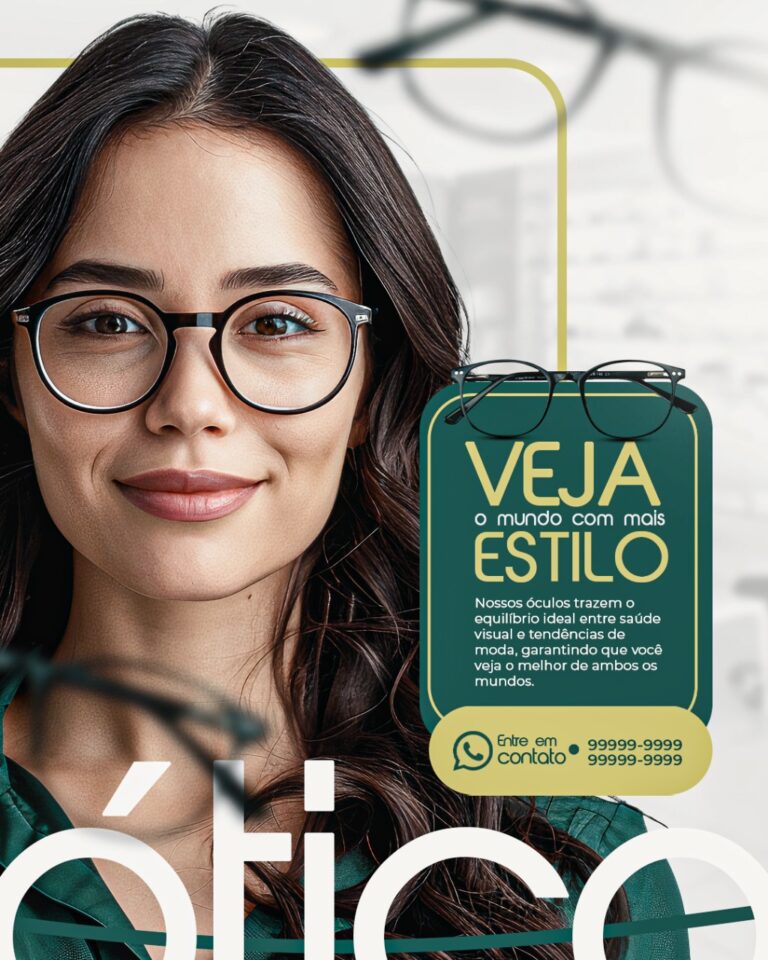 PSD FLYER FREE - TEMPLATE - CANVA - FREEPIK - DESIGNI - DESIGNER - OTICA - OPTICA - OCULOS - ESTILO - SOCIAL MEDIA