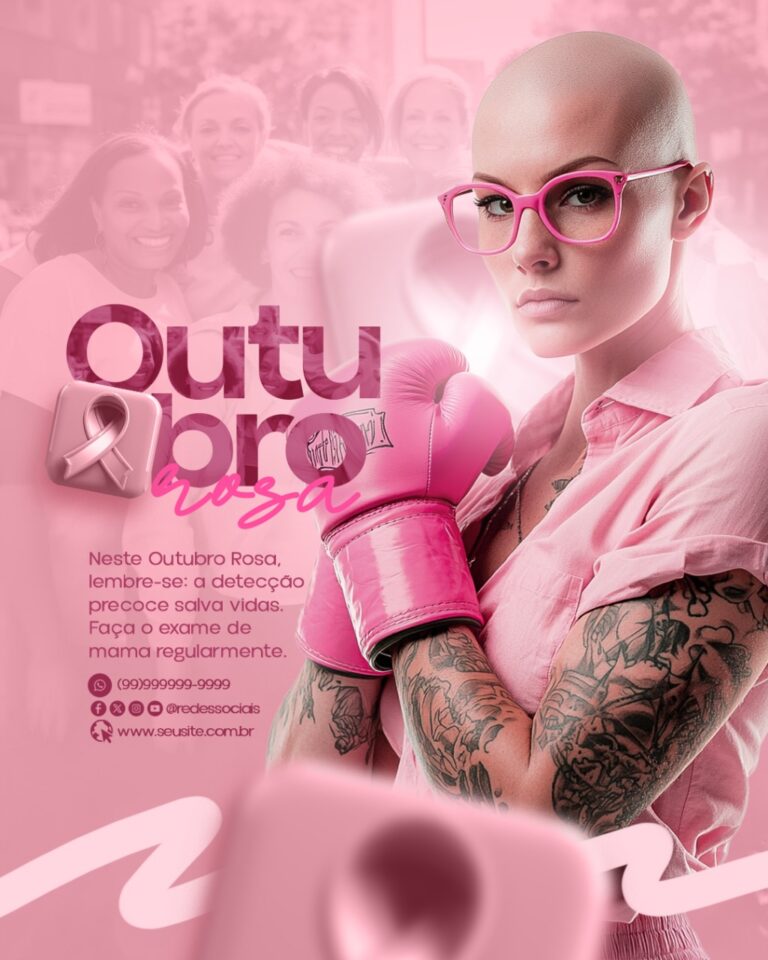 PSD FLYER FREE - TEMPLATE - CANVA - FREEPIK - DESIGNI - DESIGNER - OUTUBRO ROSA - MULHER - SOCIAL MEDIA 3