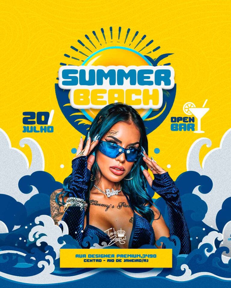 PSD FLYER FREE - TEMPLATE - CANVA - FREEPIK - DESIGNI - DESIGNER - PAGODE - SAMBA - SUMMER BEACH - SUNSET - SUMMER - PRAIA - POP - EVENTO