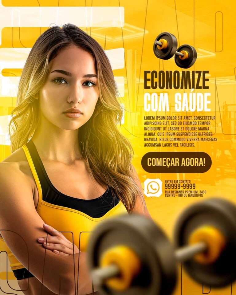 PSD FLYER FREE - TEMPLATE - CANVA - FREEPIK - DESIGNI - DESIGNER - PSD ACADEMIA - TREINO - SOCIAL MEDIA