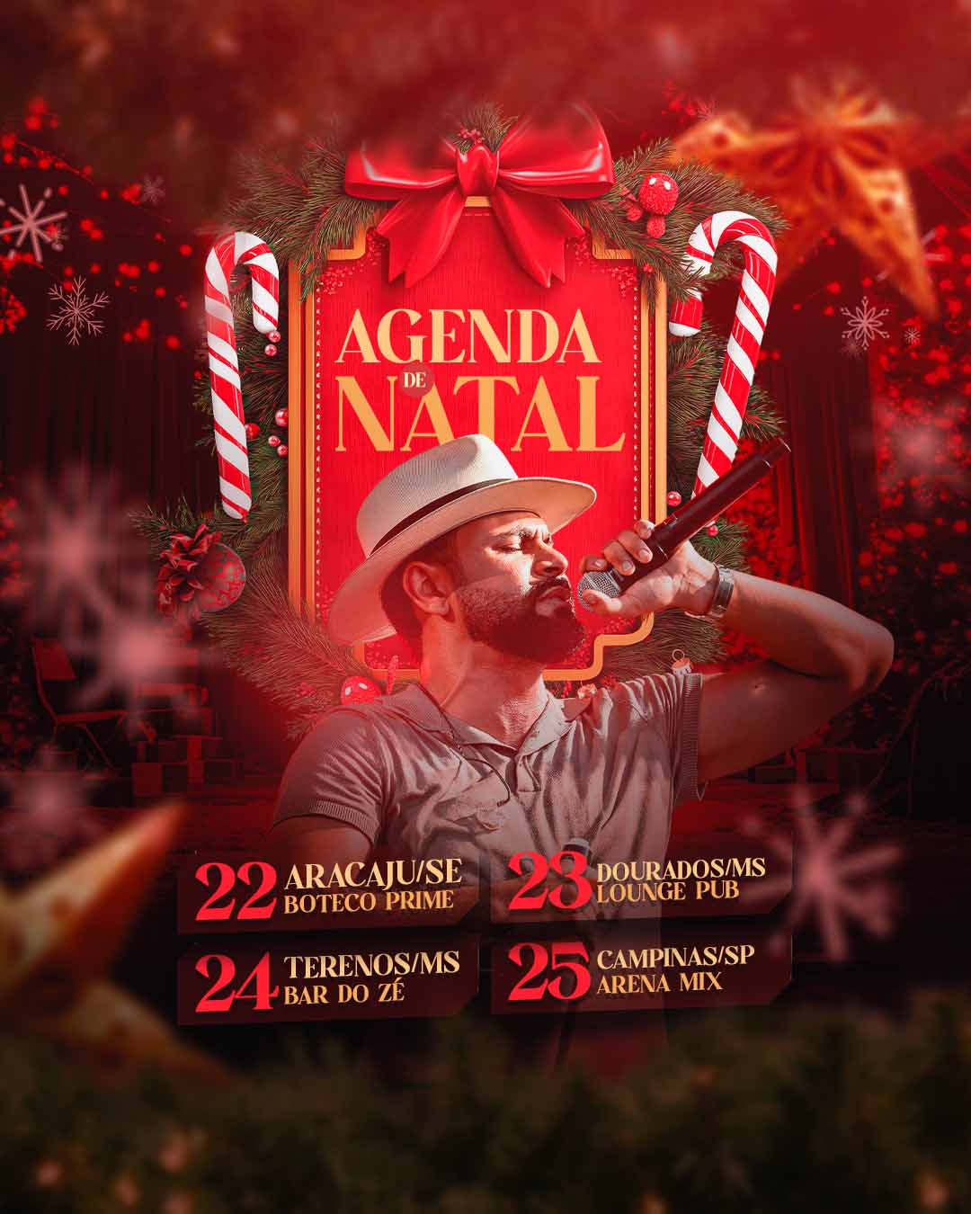 PSD FLYER FREE - TEMPLATE - CANVA - FREEPIK - DESIGNI - DESIGNER - PSD AGENDA DE NATAL - EVENTOS