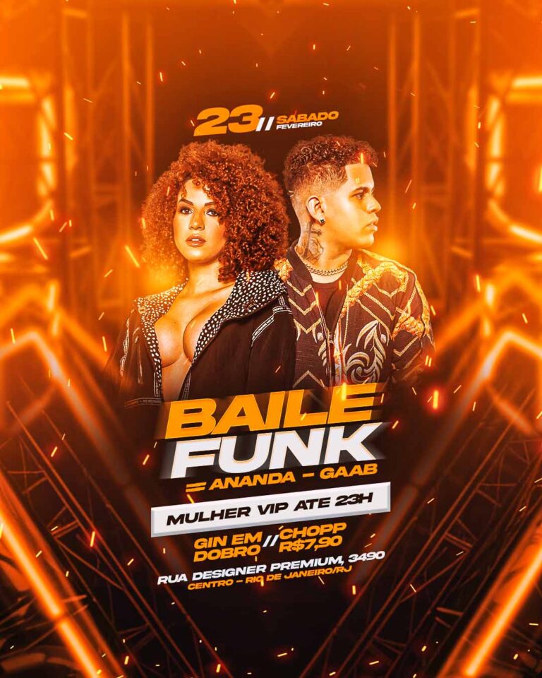 PSD FLYER FREE - TEMPLATE - CANVA - FREEPIK - DESIGNI - DESIGNER - PSD BAILE FUNK- FUNK - EVENTOS