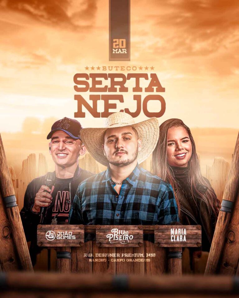 PSD FLYER FREE - TEMPLATE - CANVA - FREEPIK - DESIGNI - DESIGNER - PSD BUTECO SERTANEJO - SERTANEJO - EVENTOS