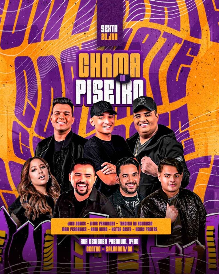 PSD FLYER FREE - TEMPLATE - CANVA - FREEPIK - DESIGNI - DESIGNER - PSD CHAMA NO PISEIRO - FORRÓ - EVENTOS
