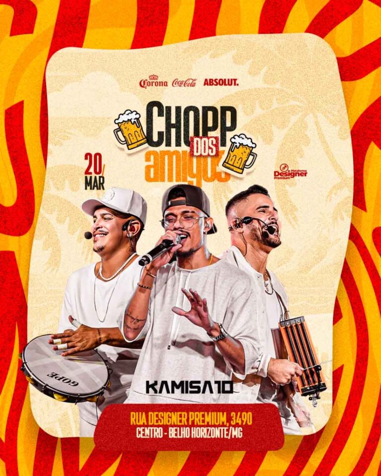 PSD FLYER FREE - TEMPLATE - CANVA - FREEPIK - DESIGNI - DESIGNER - PSD CHOPP DOS AMIGOS - PAGODE - EVENTOS