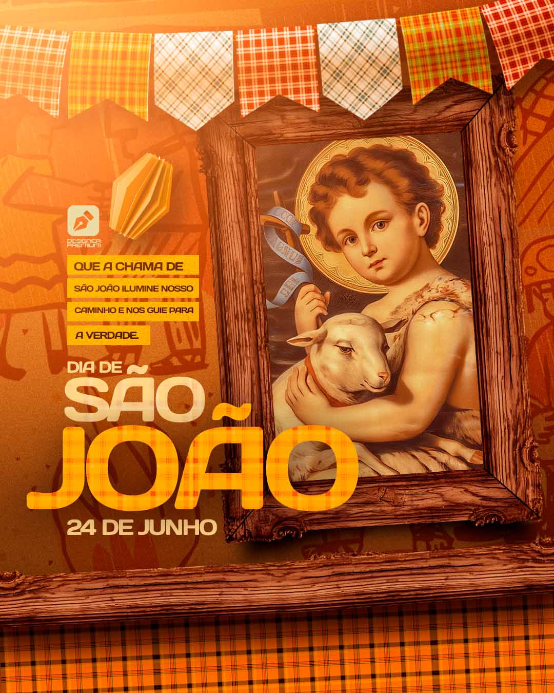 PSD FLYER FREE - TEMPLATE - CANVA - FREEPIK - DESIGNI - DESIGNER - PSD DIA DE SÃO JOÃO - FESTA JUNINA 3 - SOCIAL MEDIA