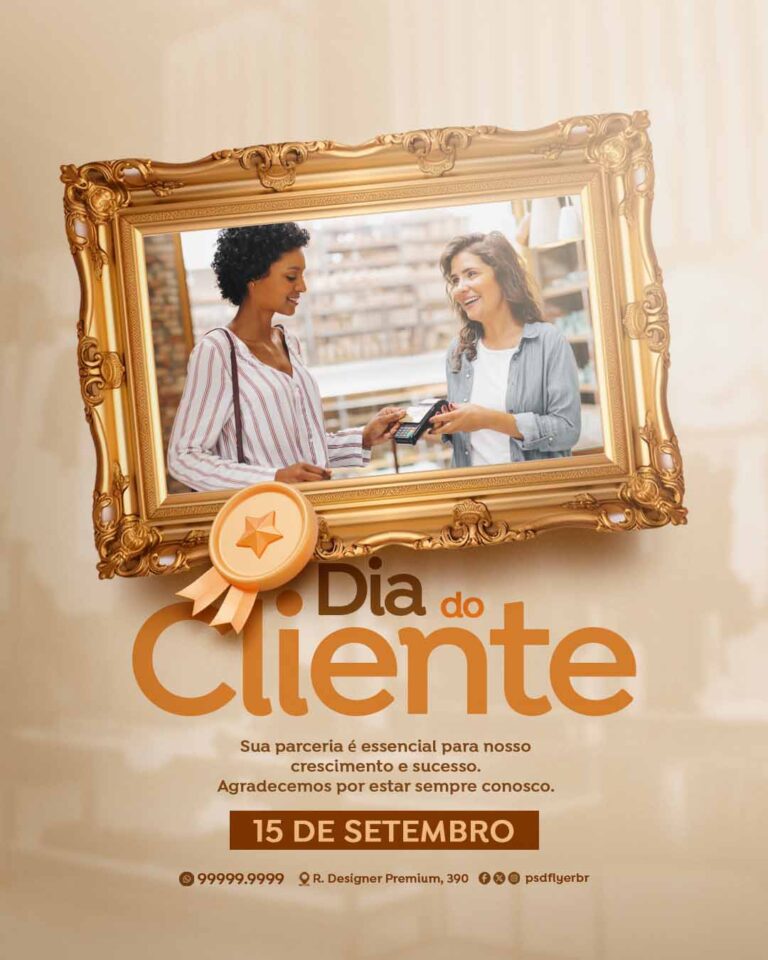 PSD FLYER FREE - TEMPLATE - CANVA - FREEPIK - DESIGNI - DESIGNER - PSD DIA DO CLIENTE 1 - PROMOÇÃO - SOCIAL MEDIA