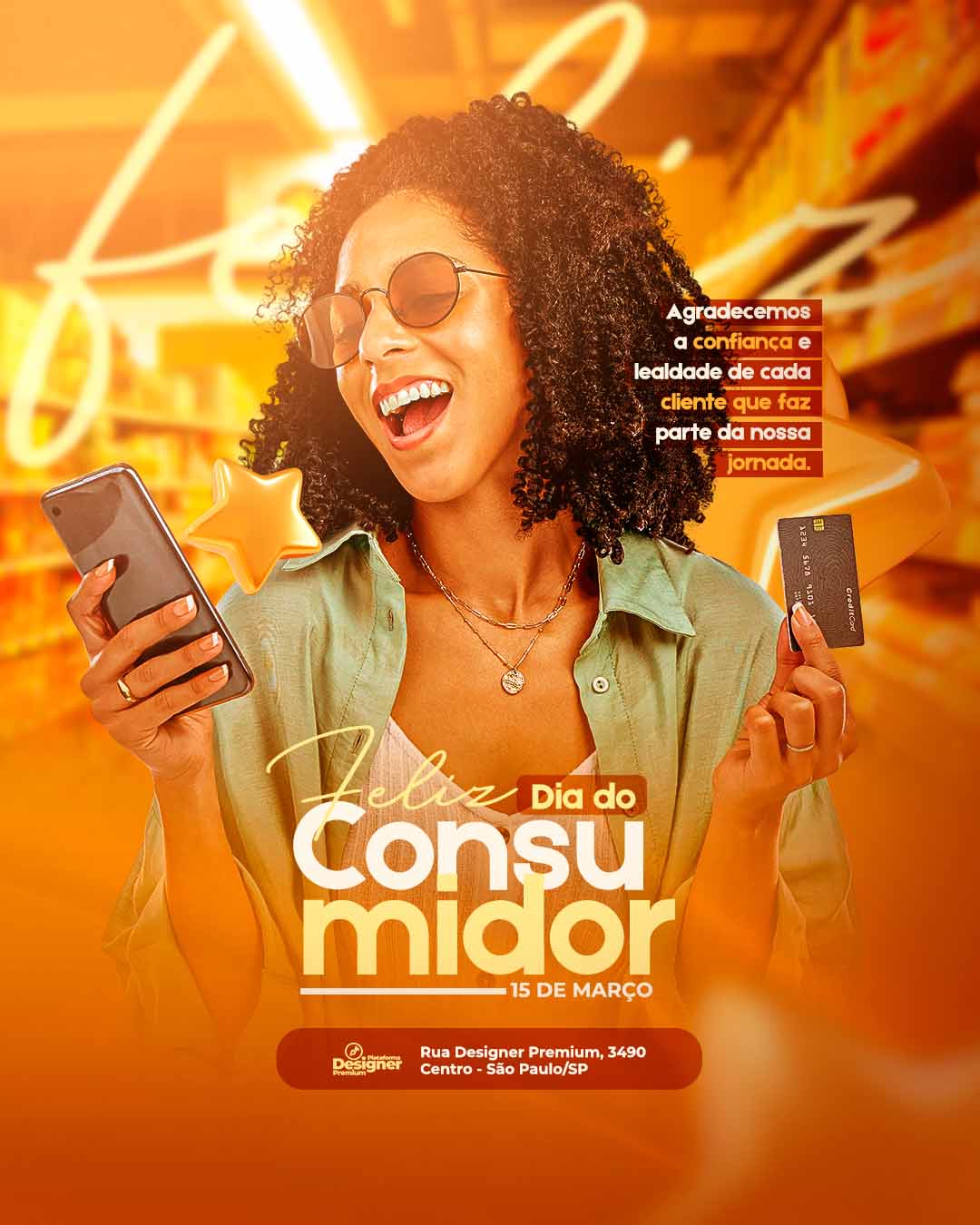 PSD FLYER FREE - TEMPLATE - CANVA - FREEPIK - DESIGNI - DESIGNER - PSD DIA DO CONSUMIDOR - SOCIAL MEDIA